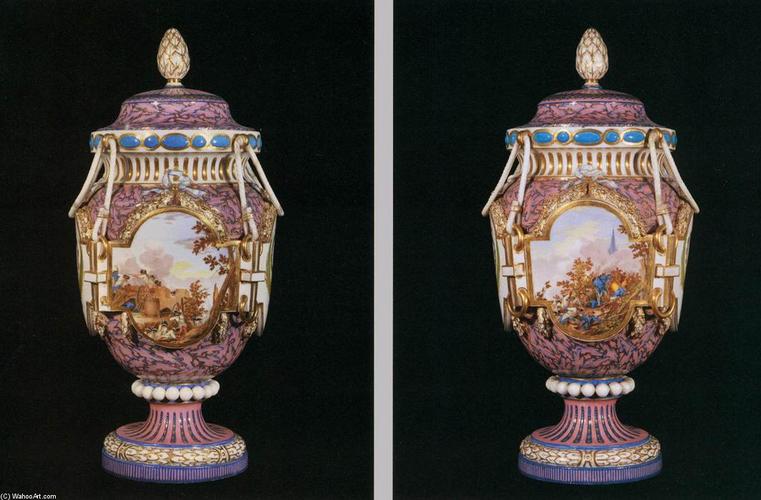 "对 古董ferrés 花瓶", 1763 通过 jean louis mo